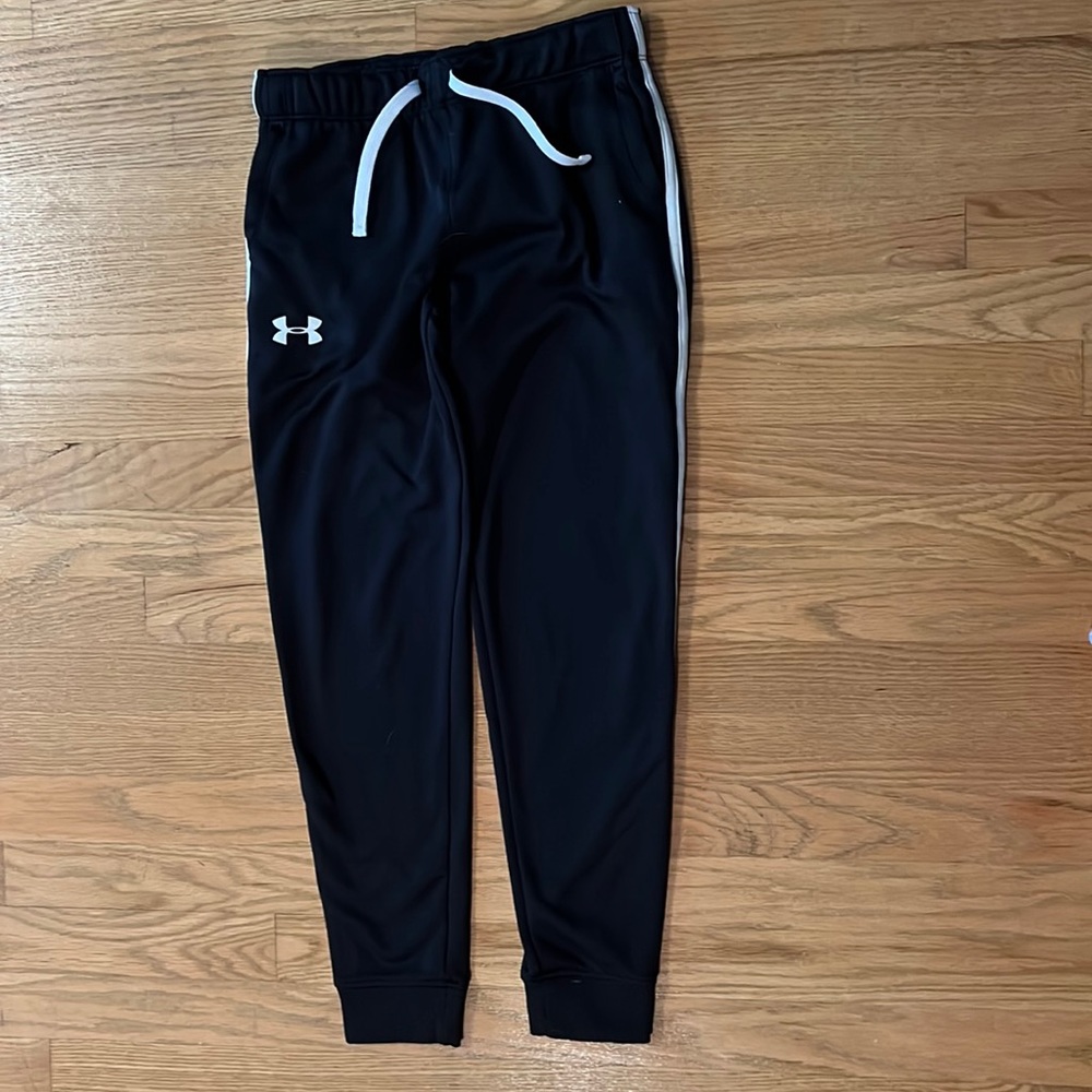 Under Armour sweatpants.